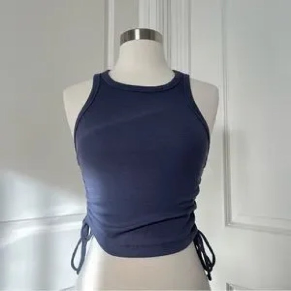 Dynamite Clothing Rib Drawstring Side Tank - Picture 2 of 4